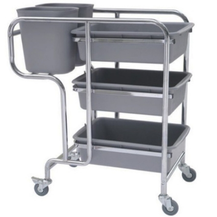 Xe đẩy thu dọn thức ăn bằng nhựa G-015