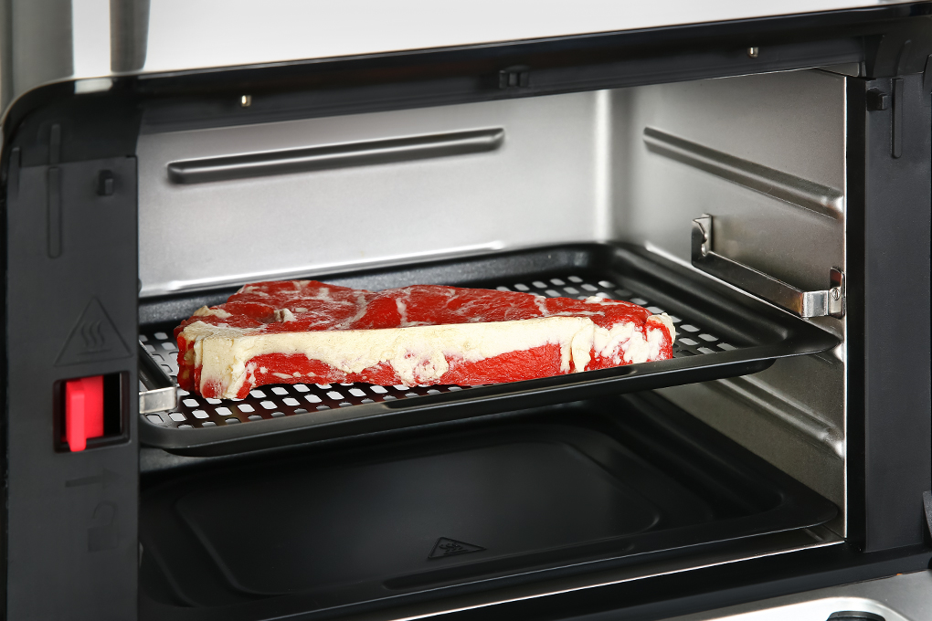 Cách lắp khay nướng và vỉ nướng của nồi chiên không dầu Hawonkoo