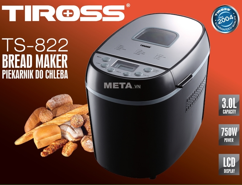 máy làm bánh mỳ Tiross 822