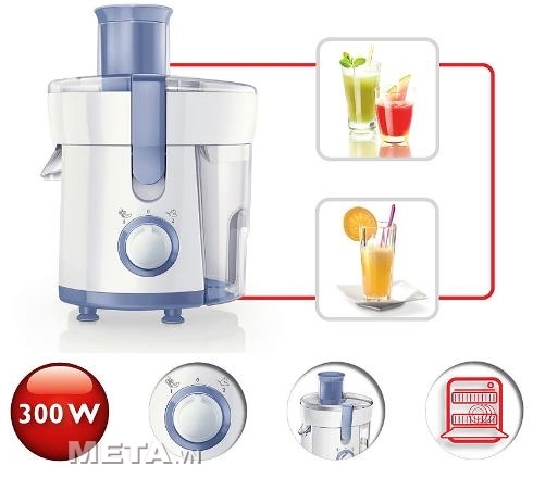 máy ép trái cây Philips HR1811 chính hãng