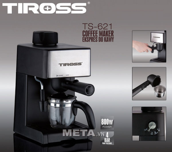 Hướng Dẫn Sử Dụng Máy Pha Cà Phê Espresso Tiross Ts621