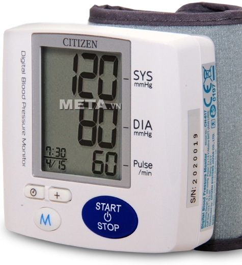 Máy đo huyết áp điện tử cổ tay CH-617 có vỏ máy bằng nhựa
