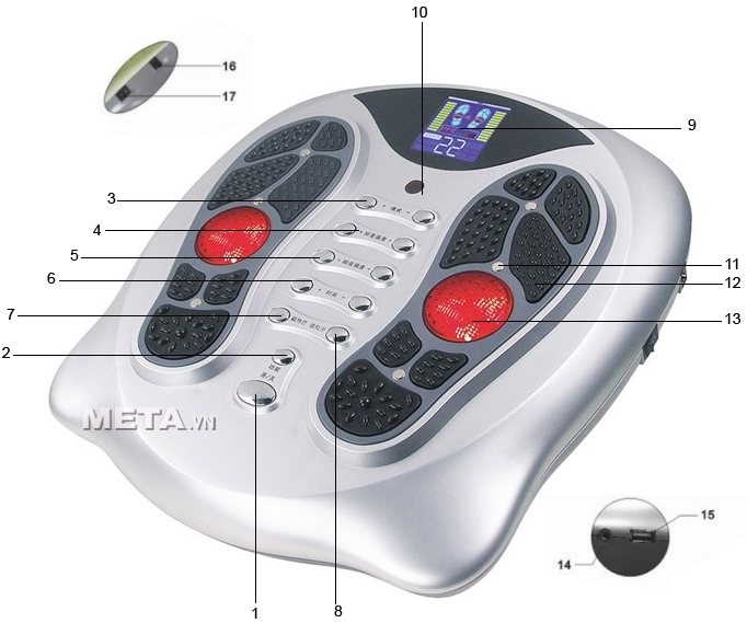Cách sử dụng máy massage chân châm cứu DJL-168HC