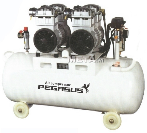 Máy nén khí không dầu, giảm âm Pegasus TM-OF550x2