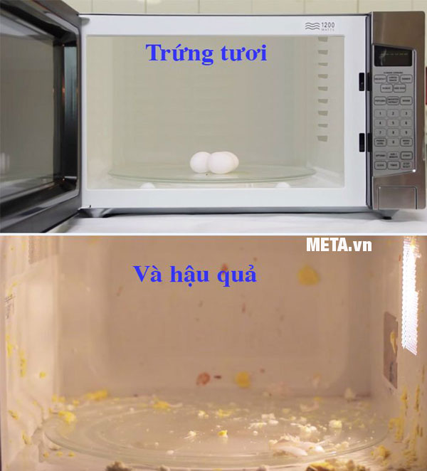 Lưu ý khi nấu thực phẩm kín trong lò vi sóng