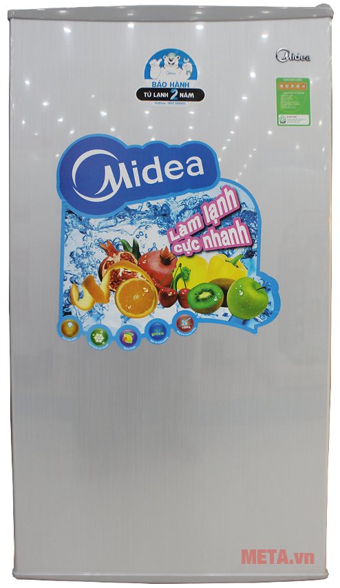 Tủ lạnh mini Midea HS-122LN có dung tích 93 lít.