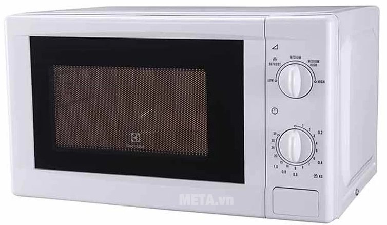 Lò vi sóng cơ Electrolux EMM2021MW - 20 lít chỉ với 2 núm vặn là chọn chức năng và chọn thời gian dễ dùng