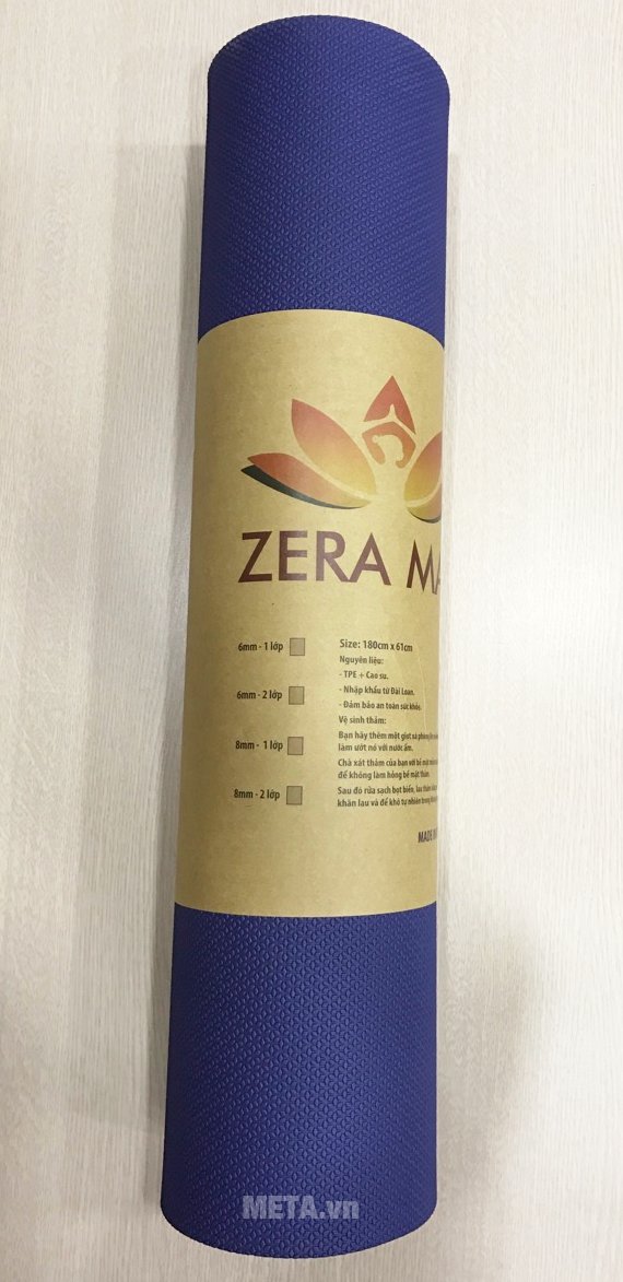 Thảm Yoga Zera Mat 8 ly có thiết kế đẹp mắt