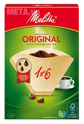 Bộ 5 hộp giấy lọc Melitta 1x6/40 có chất liệu bền bỉ 