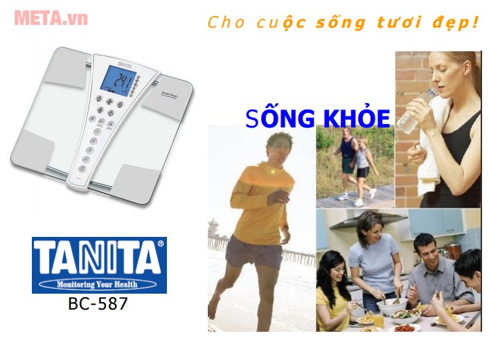 Cân sức khỏe BC-587 giúp theo dõi các chỉ số cơ thể 