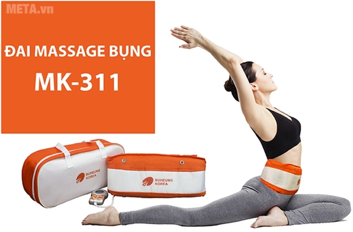 Đai massage bụng kết hợp cùng việc tập luyện thể dục, ăn uống sẽ giúp việc giảm mỡ vòng 2 thêm phần hiệu quả.