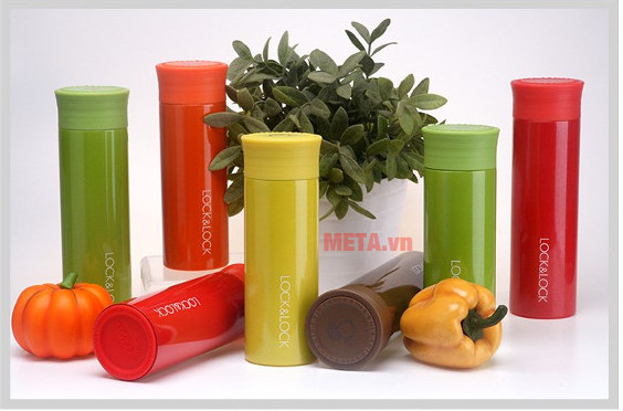 Bình giữ nhiệt Lock&Lock LHC4110 Fruit Tumbler 400ml (nhiều màu)