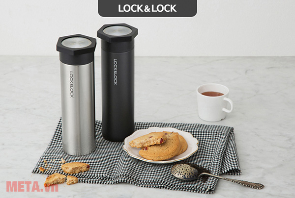 Bình giữ nhiệt Lock&Lock Hero LHC4112 400ml (Đen, bạc)