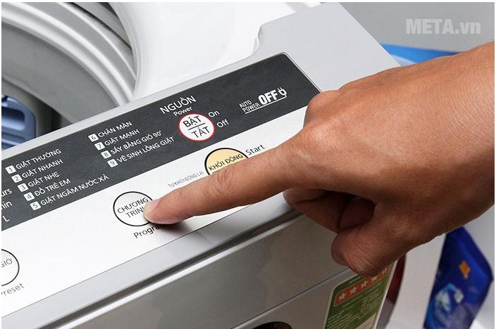 Cách bấm máy giặt Panasonic để chọn chế độ giặt