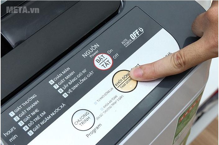 Cách khởi động máy giặt Panasonic
