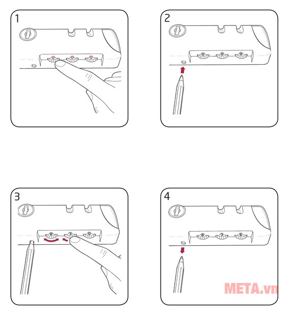 Sử dụng khóa số loại 3