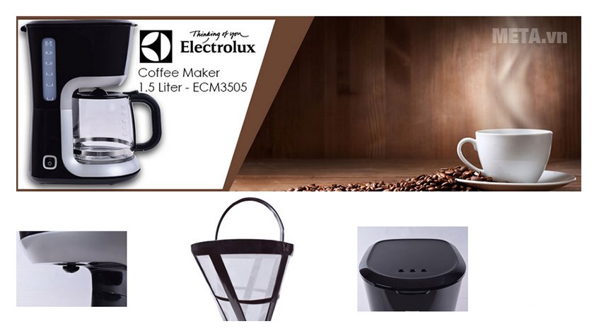 Thiết kế của máy pha cà phê Electrolux ECM3505