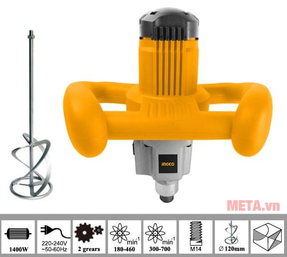 Máy khuấy sơn cầm tay INGCO MX214001