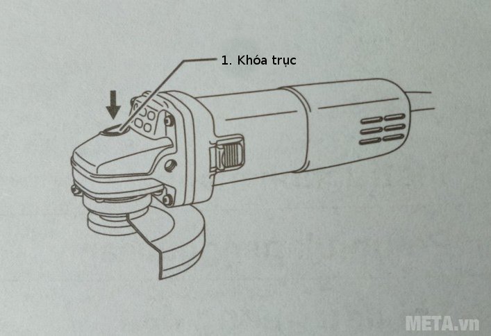 Khóa trục của máy mài góc cầm tay Makita 9556HN