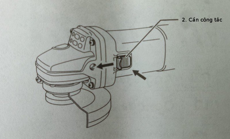 Công tắc của máy mài góc cầm tay Makita 9556HN
