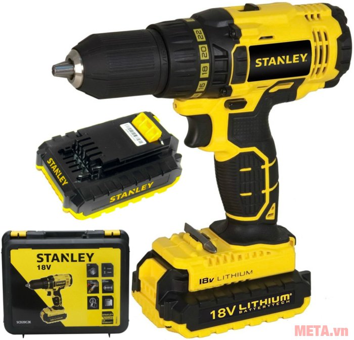 Máy khoan vặn vít động lực Stanley SCH20C2 Máy khoan vặn vít động lực Stanley SCH20C2