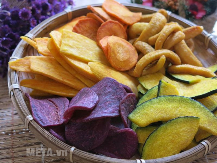 Các loại thực phẩm sau khi sấy thơm ngon, bổ dưỡng, tiện lợi bảo quản và vận chuyển.