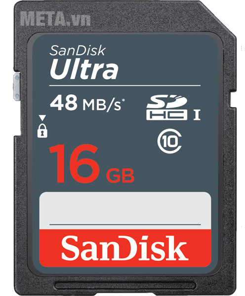 Thẻ nhớ máy ảnh 16GB Sandisk Ultra SDSDUNB-016G-GN3IN C10 UHS-I