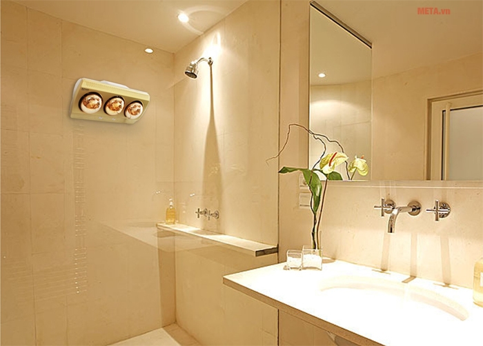 Cách chọn đèn sưởi nhà tắm phù hợp với diện tích phòng - META.vn