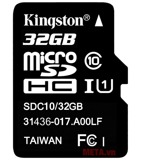 Thẻ nhớ 32GB Micro SDHC Kingston Class 10 UHS-I (SDC10G2/32GB)