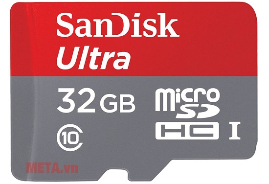 Thẻ nhớ 32GB micro SDHC SanDisk Ultra C10 80MB/s (SDSQUNS-032G-GN3MN)