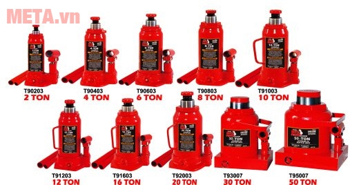 Con đội ô tô có nhiều đội trọng khác nhau, cùng với đó là độ cao tiêu chuẩn, sao cho phù hợp với mục đích sử dụng