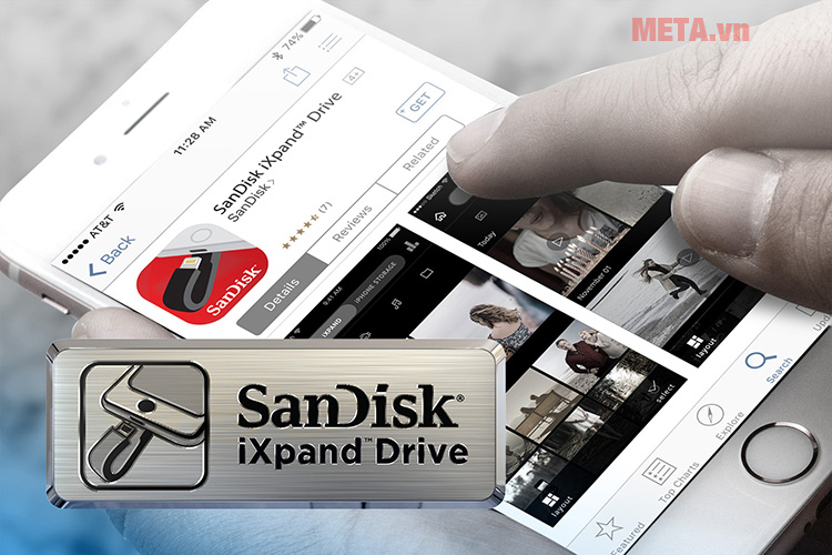 USb sandisk ixpand flash drive 64gb sdix30n