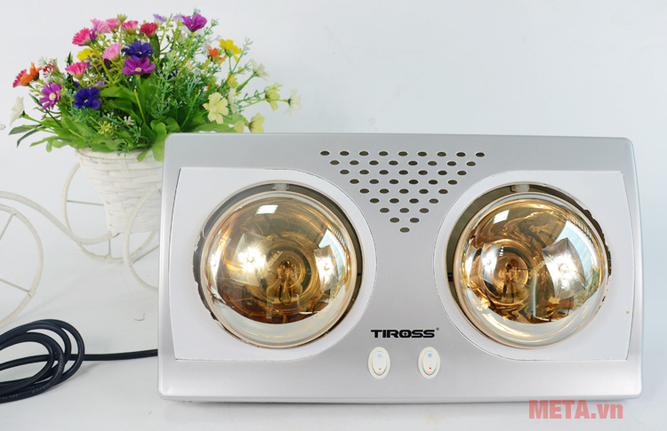 Đèn sưởi nhà tắm 2 bóng Tiross TS9291