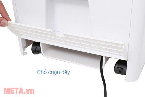 Đánh giá quạt điều hòa Sunhouse SHD7717 có 4 bánh xe nên khá dễ di chuyển