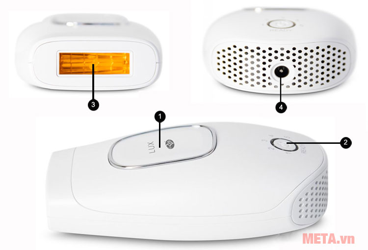 Cấu tạo máy triệt lông cá nhân RIO IPHH IPL