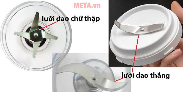 Hình dáng một số mẫu lưỡi dao của máy xay sinh tố