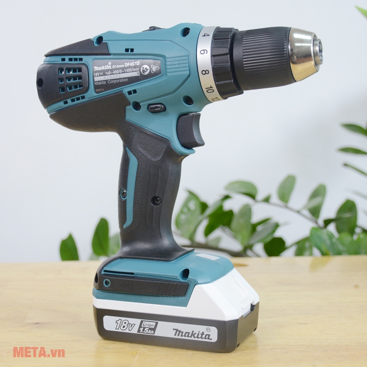 Máy khoan vặn vít dùng pin Makita DF457DWE Máy khoan vặn vít dùng pin Makita DF457DWE