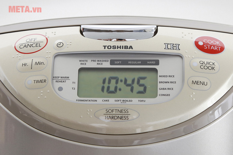 Bảng điều khiển trên nồi cơm điện cao tần Toshiba Bảng điều khiển trên nồi cơm điện cao tần Toshiba