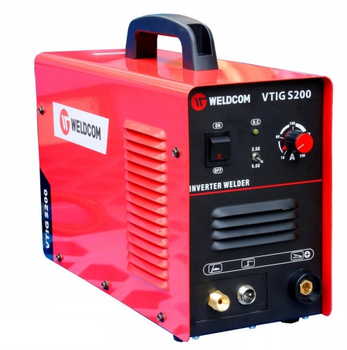 Máy hàn TIG Weldcom VTIG S200 dùng để hàn vật liệu có độ dày từ 0,5 - 8mm.
