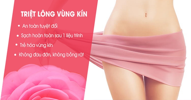 Máy triệt lông vùng bikini giúp chị em triệt lông an toàn, không đau đớn