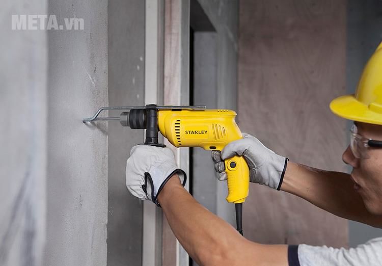 Máy khoan Stanley có thể khoan trên nhiều vật liệu khác nhau