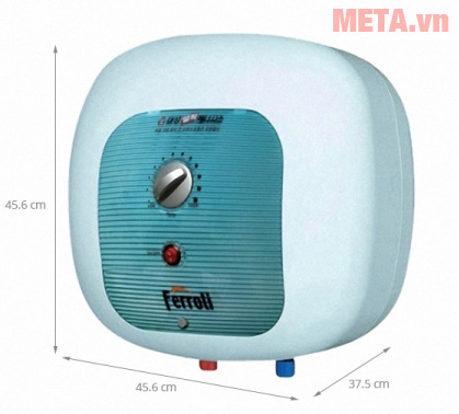Bình nóng lạnh Ferroli Cubo Export 15L chống giật, công suất 2500W Bình nóng lạnh Ferroli Cubo Export 15L chống giật, công suất 2500W