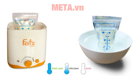 Sử dụng máy hâm sữa để rã đông