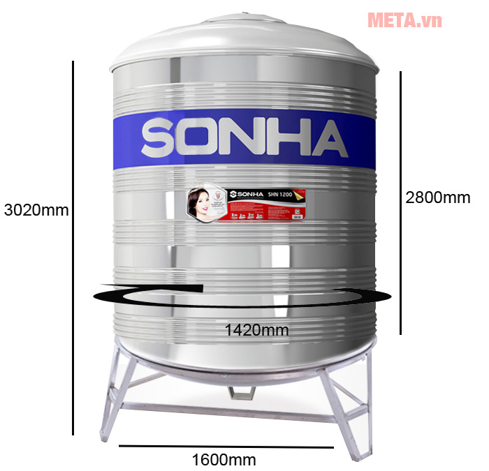 Bồn nước inox sơn hà Bồn nước