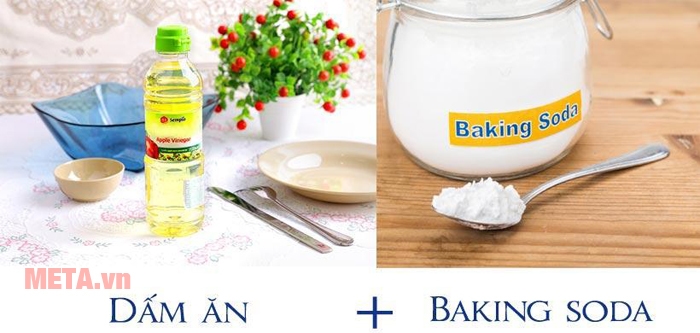 Vệ sinh bồn nước bằng dấm hay baking soda