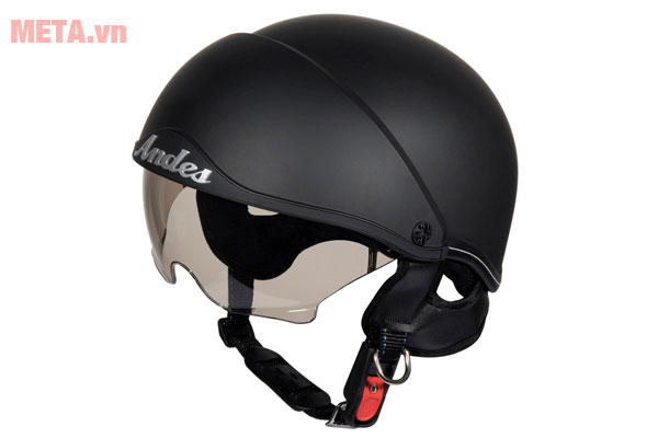 Mũ bảo hiểm Andes trơn nhám có kính 3S - 139 (AS - 139)