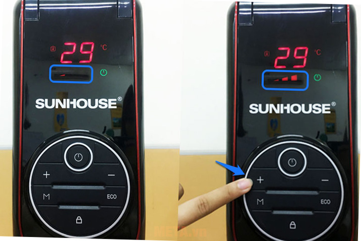 Máy sưởi dầu Sunhouse SHD7085 có chỉnh công suất