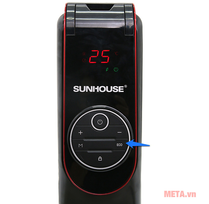 Máy sưởi dầu Sunhouse SHD7085 có chế độ ECO