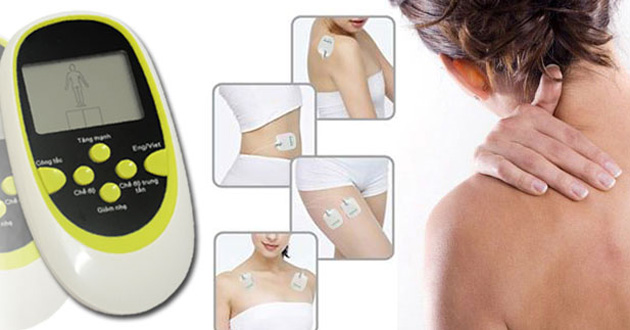 Máy massage xung điện có thể dùng được cho nhiều vị trí trên cơ thể