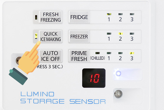 Cách sử dụng chức năng làm đá nhanh ở tủ lạnh Panasonic
